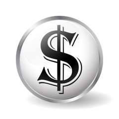 Dollar icon vector