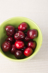 Fresh cherry berry on background