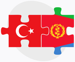 Turkey and Eritrea Flags