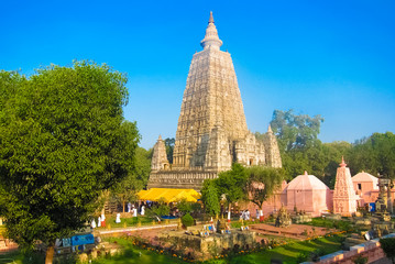 Mahabodhi temple, bodh gaya, India. The site where Gautam Buddha attained enlightenment