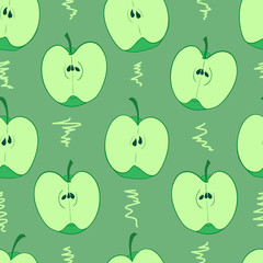 Seamless cuts of apples