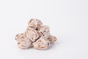 Salted Plum Tamarind Food Snack on a Background