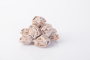 Salted Plum Tamarind Food Snack on a Background