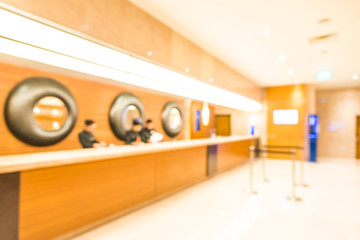 Blur hotel lobby background