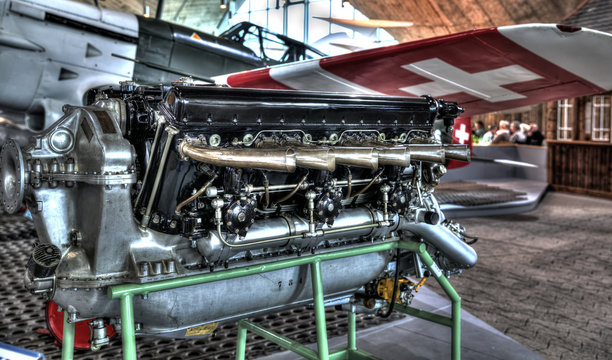 Motor eines Flugzeugs