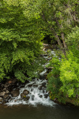 Obraz premium Sedona's Oak Creek on a Cloudy and Rainy Day