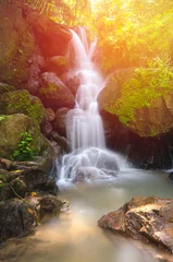 Foto op Plexiglas Beautiful Deep Forest waterfall in Nakornnayok, Thailand © kwanchaift