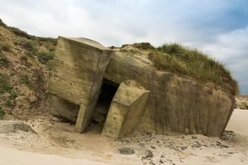 Bunker am Strand von Lökken - Dänemark