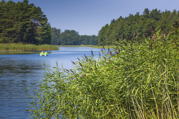 Wydminy lake on Masuria in Poland.