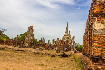 Obraz premium Old Temple of Ayuthaya, Thailand