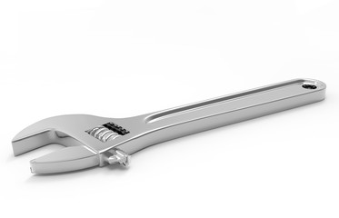 Groove pliers isolated on white