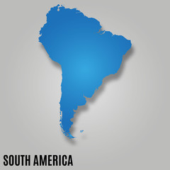 Fototapeta premium South America map