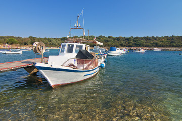 Obraz premium Chorwacja port rybacki