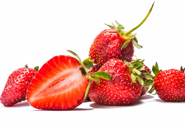 Strawberries berry isolated on white background