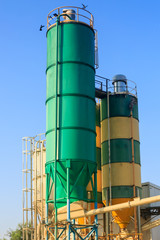 Some towers on chemical plant