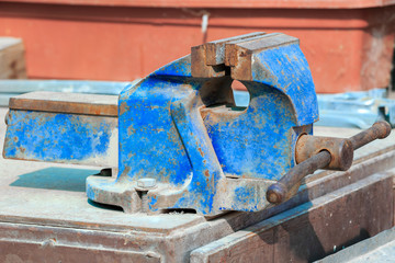 Old blue vise-grip