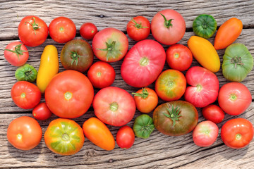 Background from fresh tomatoes