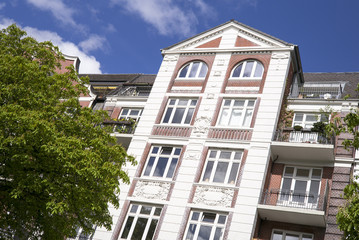 Fototapeta premium Altbaugebäude in Hamburg, Deutschland