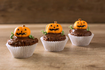 Halloween pumpkin, little monster dessert