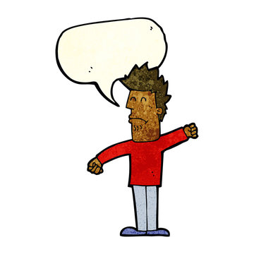 recommend clip art: cartoon stressed man with speech bubble