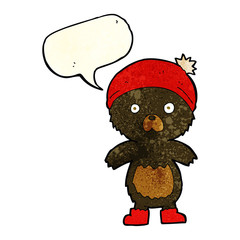 cartoon cute teddy bear with speech bubble