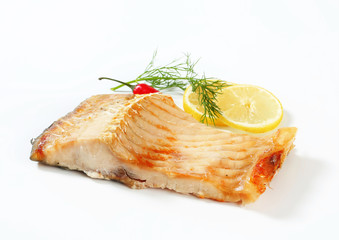 Oven roasted carp fillet