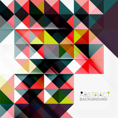 Abstract geometric background. Modern overlapping triangles