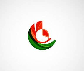 Statistics company logo design. Vector illustration. 