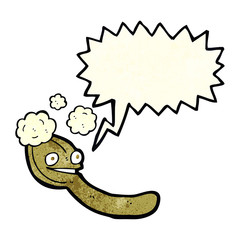 cartoon spoon with speech bubble