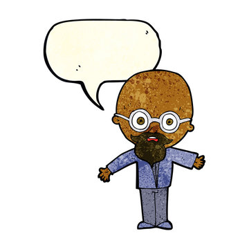 recommend clip art: cartoon genius scientist with speech bubble