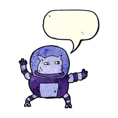 cartoon alien with speech bubble