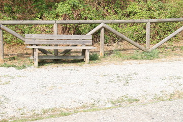 Fototapeta na wymiar The bench in park