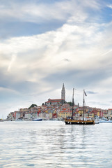 Fototapeta premium Old Istrian town of Rovinj or Rovigno in Croatia