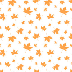 Autumnal Maple Leaf seamless pattern