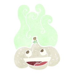 cartoon happy garlic