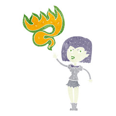 cartoon halloween vampire girl