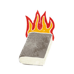 cartoon burning book © lineartestpilot