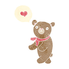 cartoon bear in love