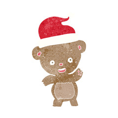 cartoon christmas teddy bear