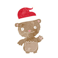 cartoon christmas teddy bear