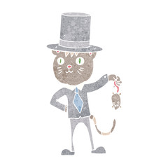 cartoon rich cat
