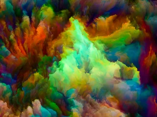Türaufkleber Visualization of Digital Color © agsandrew