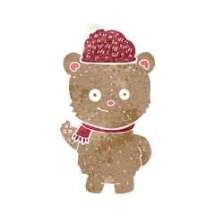 cartoon bear in hat