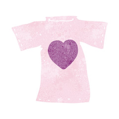 cartoon love heart tee