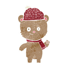 cartoon bear in hat