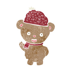cartoon bear in hat