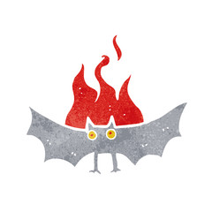 cartoon spooky vampire bat