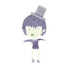cartoon halloween vampire girl