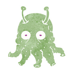 cartoon space alien
