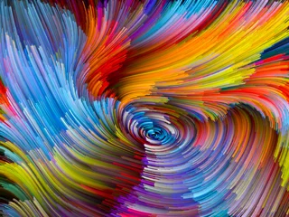 Gordijnen Vivid Color Vortex © agsandrew